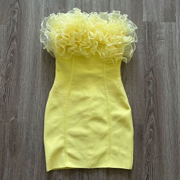 Yellow Mini Dress - Picture 3 of 10